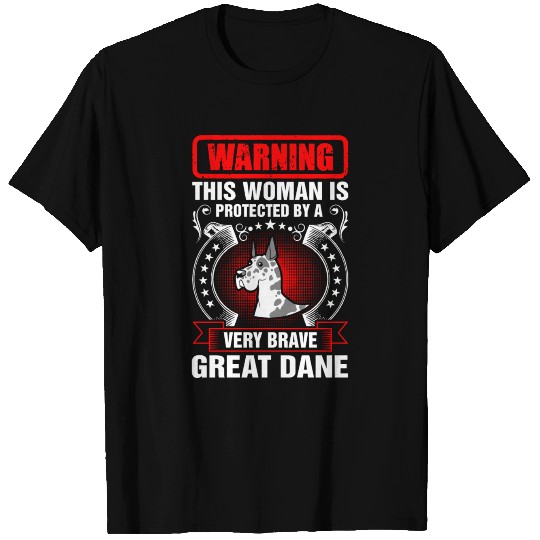 This Woman is Protected by Great Dane T Shirts