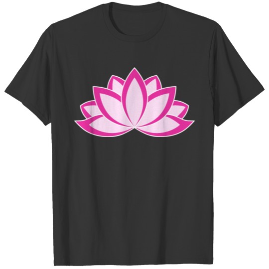 Original Pink Buddhist Symbol Lotus T Shirts