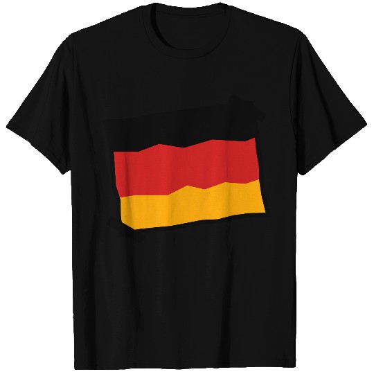 paper note glued Germany nation black red gold fla T Shirts