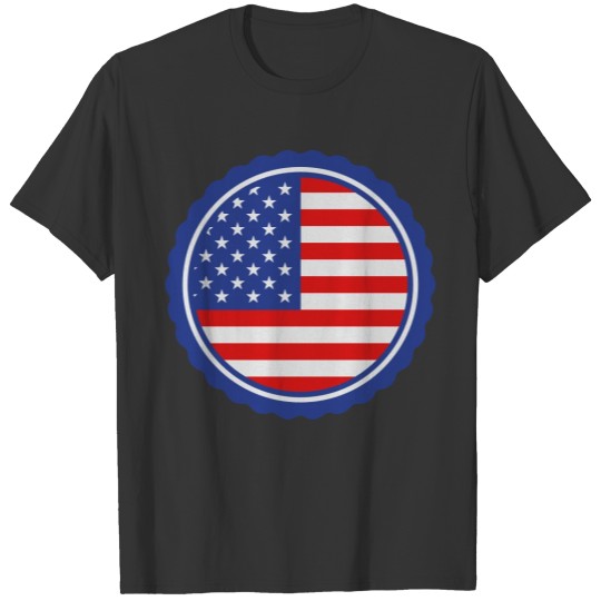 seal usa america united states stamp 3 colors nati T-shirt