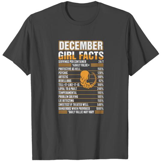 December Girl Facts Virgo T Shirts