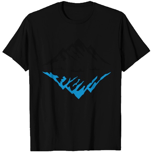 Canoe & Mountains, Reflection T Shirts