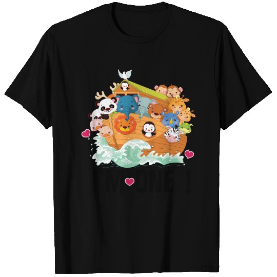 1st Birthday Noah Ark Im One T Shirts