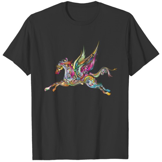 Abstract Winged Horse Prismatic T Shirts