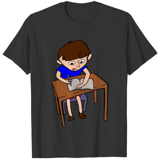 Kid In Classroom Color T Shirts