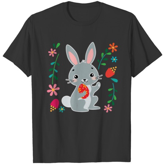 Easter Bunny Rabbit Girls T Shirts