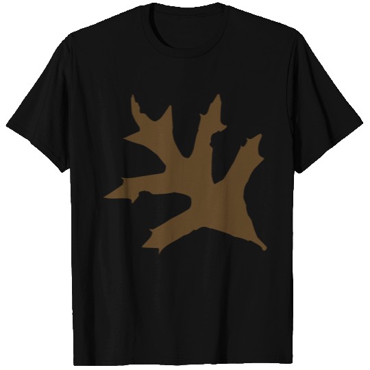 solid brown oak leaf T Shirts