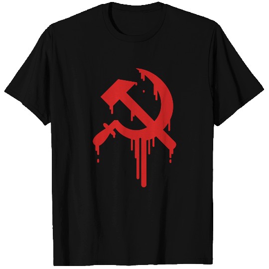 Grunge Hammer & Sickle T Shirts