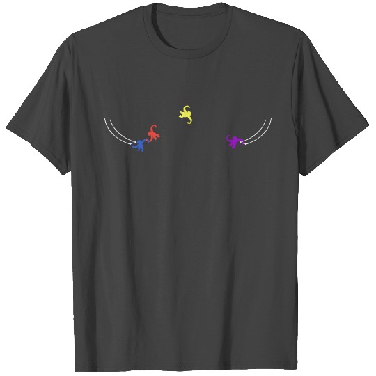 Chimpanzee Trapezee T Shirts
