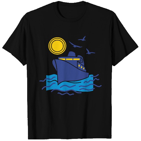 sailing cruise ship T Shirts