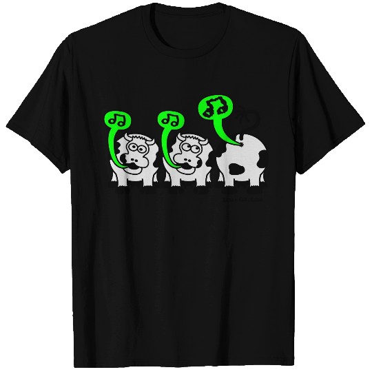 Kelly green Singing Cows Women's T Shirts