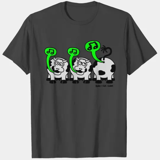 Kelly green Singing Cows Women's T Shirts