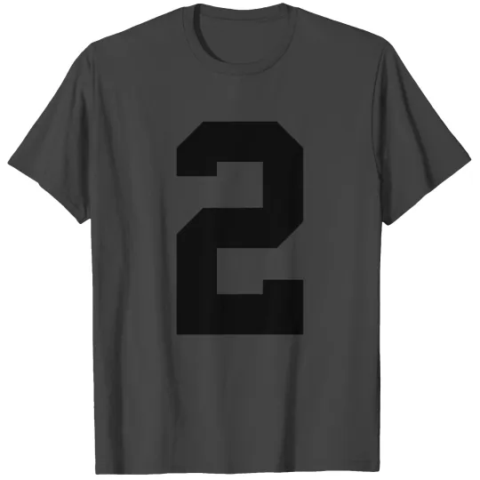 number 2 solid T Shirts