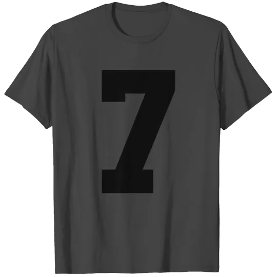 numbe 7 solid T Shirts