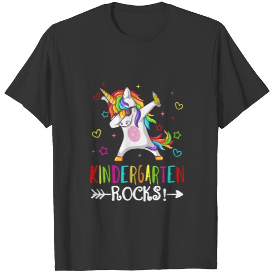 Dabbing Kindergarten Rocks! Unicorn First Day Of S T-shirt
