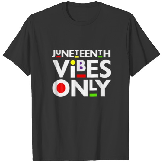 Junenth Vibesonly Melanin Black Men Women Kids T-shirt