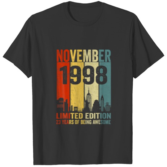 December 1998 Limited Edition 23 Years Of Being Aw T-shirt