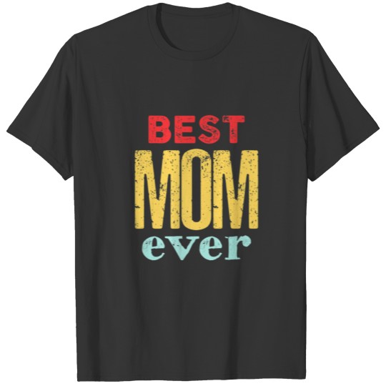 Best Mom Ever Vintage Distressed Design Funny Moth T-shirt