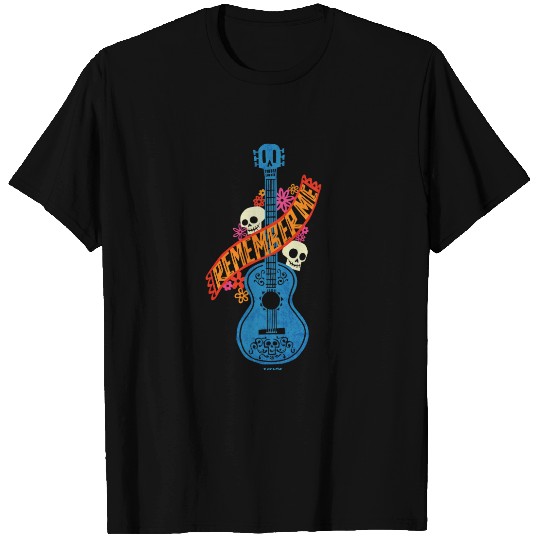 Disney Pixar Coco | Guitar Sugar Skulls Typography T-shirt