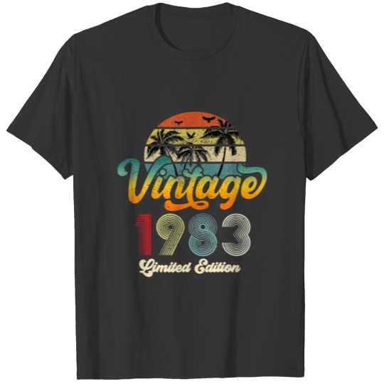 Vintage 1983 Limited Edition Gift Men Women 39Th B T-shirt