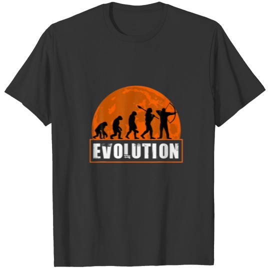 Archery Player, Funny Archery Human Evolution T-shirt