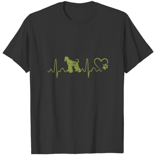Dogs 365 Heartbeat Afghan Hound Dog Animal Rescue T-shirt