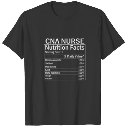 Thanksgiving Christmas Funny CNA Nurse Nutrition F T-shirt
