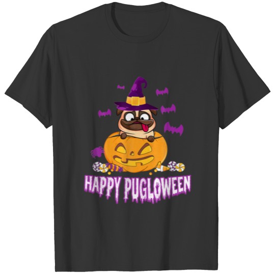 Halloween Too Cute To Spook Pug Pumpkin Costume T-shirt