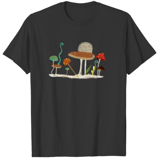 Mushy wild 60's tinny mushies dangerous mushroom T-shirt