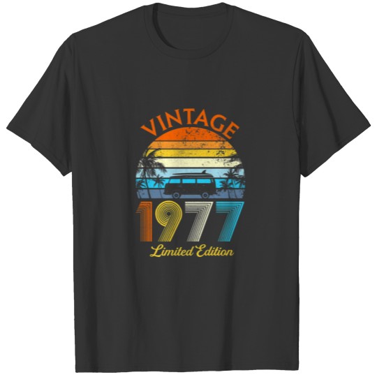 Retro Vintage 1977 Limited Edition 45Th Birthday 4 T-shirt