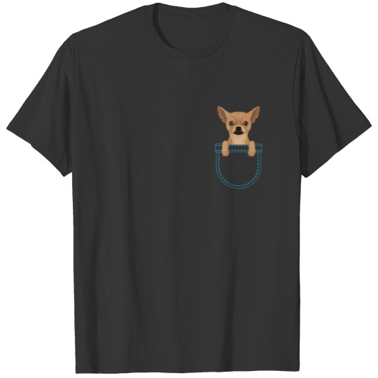 Funny Pocket Chihuahua, Dog Lovers, Dog Mom, T-shirt