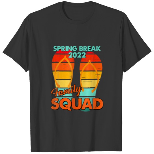 Spring Break Family Squad Beach 2022 Vintage Cool T-shirt