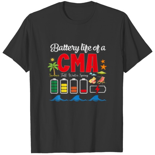 Battery Life Of A CMA Off Duty Summer Vibes Beach T-shirt