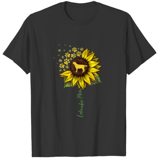 Labrador Mom Sunflower Labrador Retriever Gifts Do T-shirt