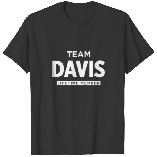 Family Surname Davis Funny Reunion Last Name Tag T-shirt