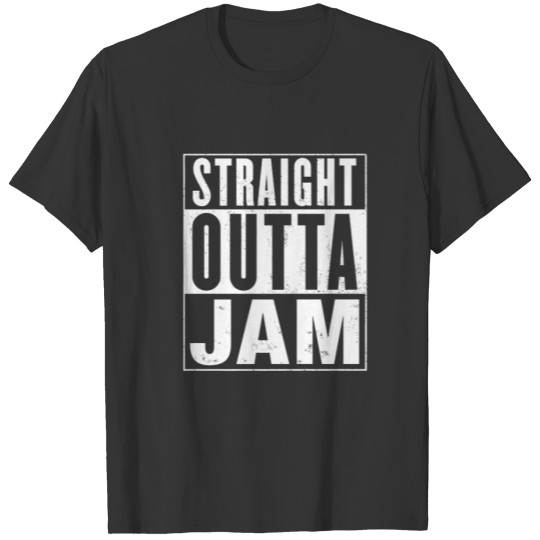 Straight Outta Jam Vintage Distressed Funny T-shirt