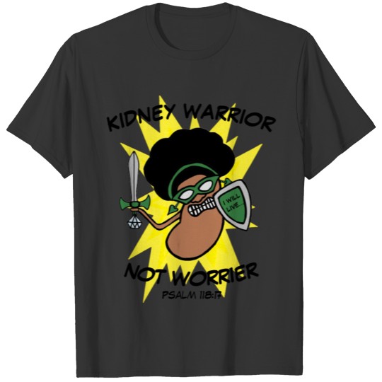 Unique Cartoon Kidney Warrior Superhero T-shirt