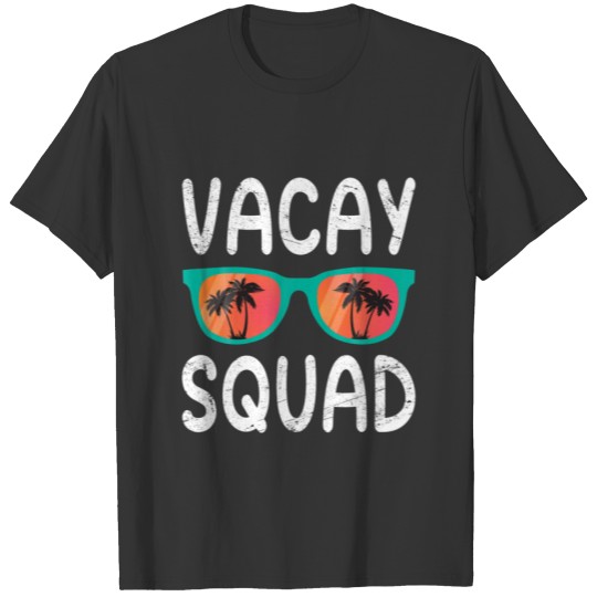Vacay Squad Funny Beach Summer Vacation Family Mat T-shirt