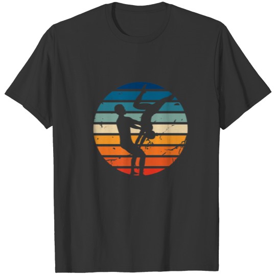 Retro Sunset Aerial Acroyoga T | Vintage Acro Yoga T-shirt