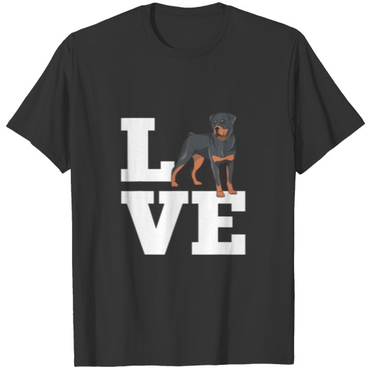 Rottweiler Love Design For Dog Owners T-shirt
