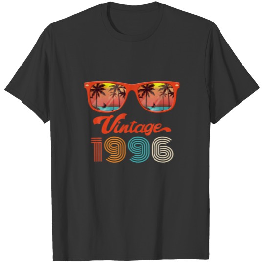 Vintage 1996 - Retro Sunglasses Palm Tree Beach Bi T-shirt