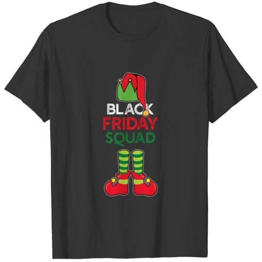Black Friday Squad Elf Funny Holiday T-shirt