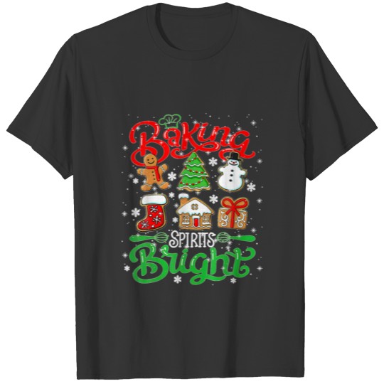 Baking Spirit Bright Donut Christmas Tree Xmas Coo T-shirt