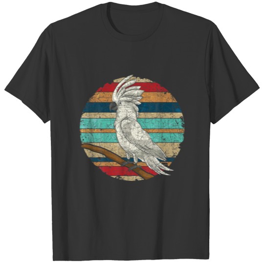 Retro Bird Lover Parrot Bird Watcher Animal Cockat T-shirt