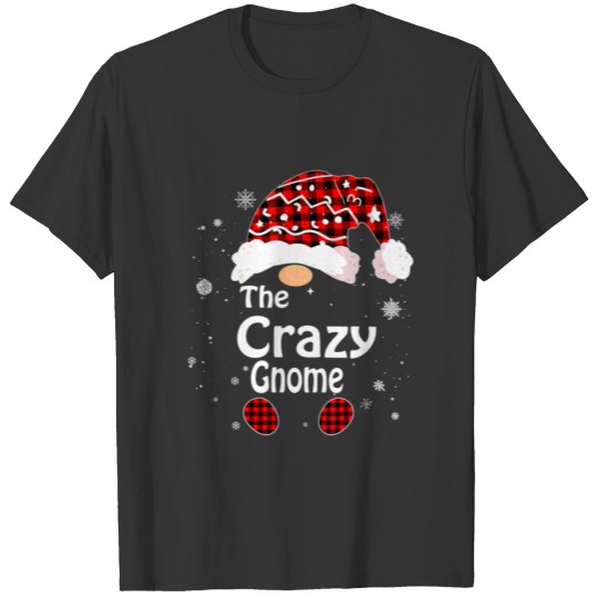 Red Buffalo Plaid Matching The Crazy Gnome Christm T-shirt