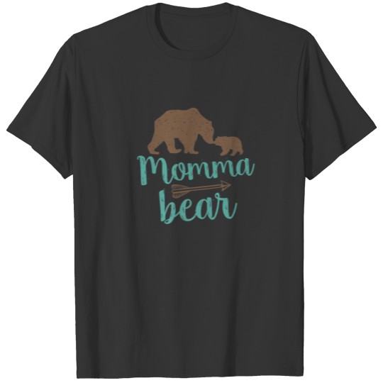 Cute Momma Bear Matching Family Trendy Arrow T-shirt