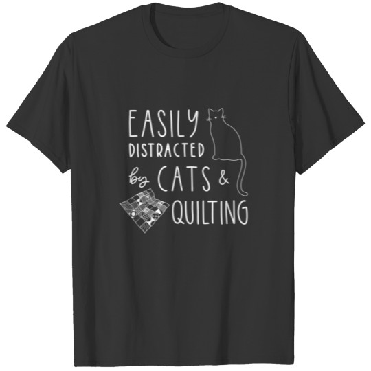 Quilting , Cat Lover T, Knitting , Sewing T-shirt