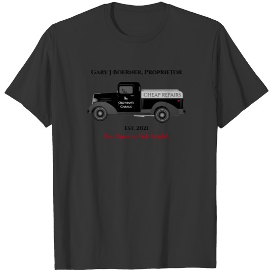 the Old Man Garage Mechanic T-shirt
