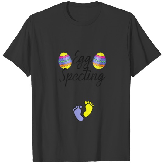 Somebunny Is Eggspecting Bunny Ears Easter Pregnan T-shirt