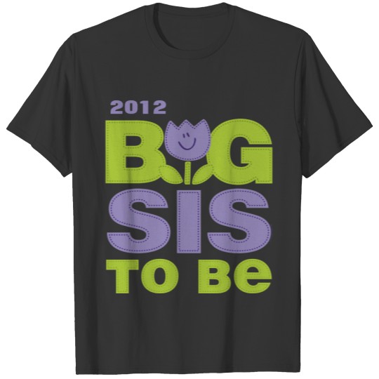 Cute Tulip Big Sister To Be Personalized Infant T- Baby T-shirt
